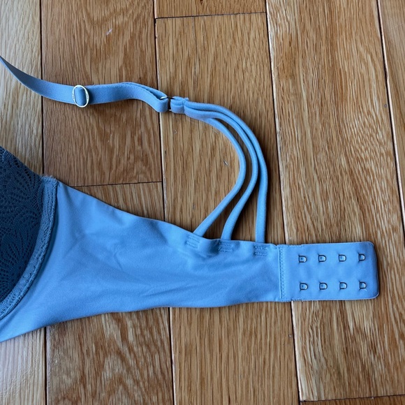 Aerie 34DD Real Sunnie Demi Powder Blue Lace - Picture 4 of 5
